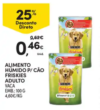 Continente Alimento Húmido P/Cáo Friskies Adulto 100g promoção