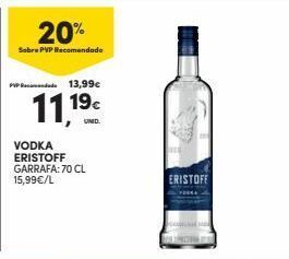 Continente Bom dia Vodka eristoff promoção