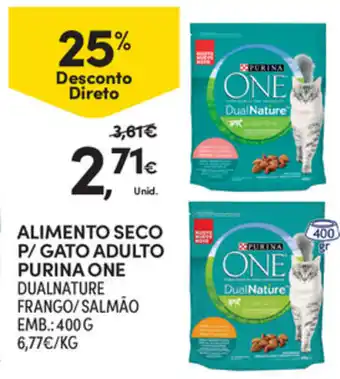Continente Alimento Seco P/ Gato Adulto Purina One 400g promoção