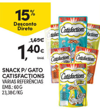Snack P/Gato Catisfactions 60g