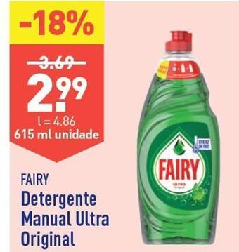 ALDI Detergente lavalouça fairy promoção