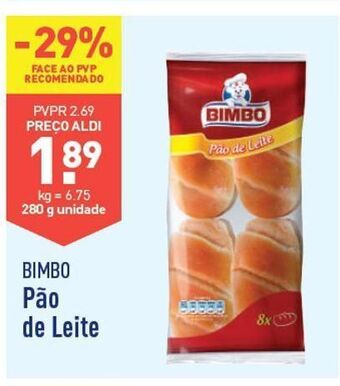 Pão de leite bimbo