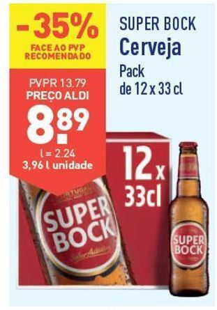 ALDI Cerveja super bock promoção