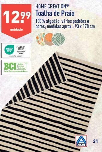 ALDI Toalha de praia promoção