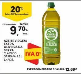Continente Bom dia Azeite virgem oliveira da serra promoção