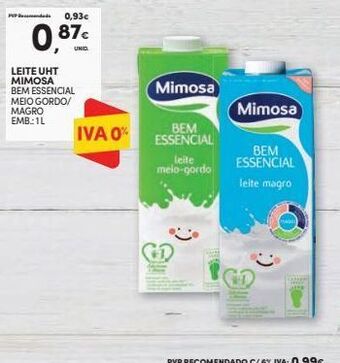 Continente Bom dia Leite mimosa promoção