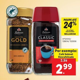 Lidl Café solúvel bellarom promoção