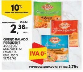 Queijo ralado président