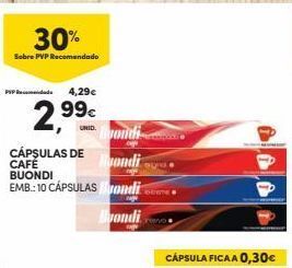 Continente Bom dia Cápsulas de café buondi promoção
