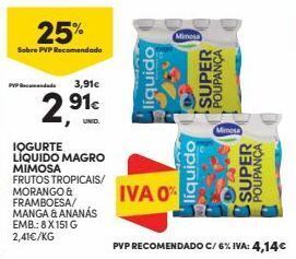 Continente Bom dia Iogurte mimosa promoção