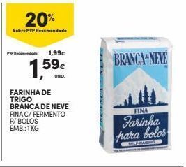 Continente Bom dia Farinha de trigo branca de neve promoção
