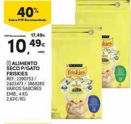 Continente Bom dia Ração para gatos friskies promoção