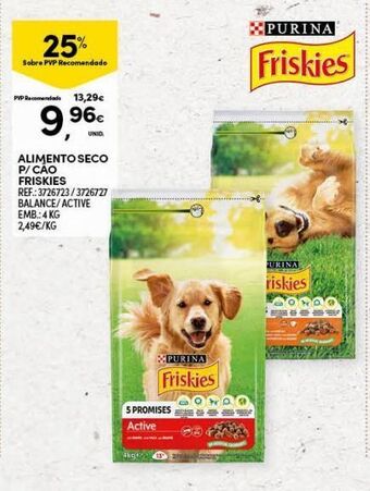 Continente Bom dia Ração para cães friskies promoção
