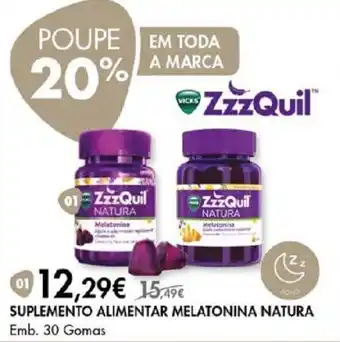 Pingo Doce SUPLEMENTO ALIMENTAR MELATONINA NATURA Emb. 30 Gomas promoção