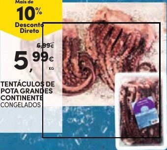 Continente TENTÁCULOS DE POTA GRANDES CONTINENTE CONGELADOS promoção