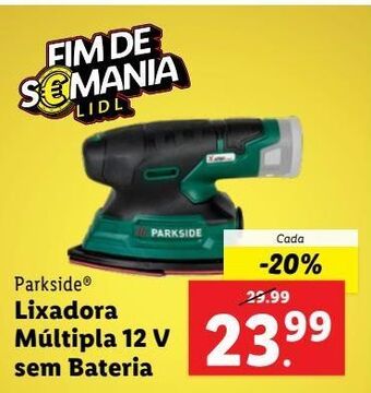 Lidl Lixadeira parkside promoção