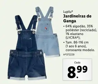 Lidl Jardineira feminina lupilu promoção