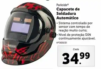 Lidl Capacete de segurança parkside promoção