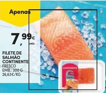 FILETE DE SALMAO CONTINENTE FRESCO EMB.: 300 G