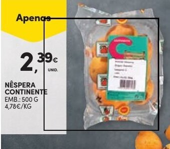 NÊSPERA CONTINENTE EMB.: 500 G