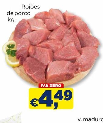 Bolama Carne suína promoção