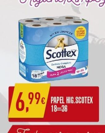 Papel higiênico scottex
