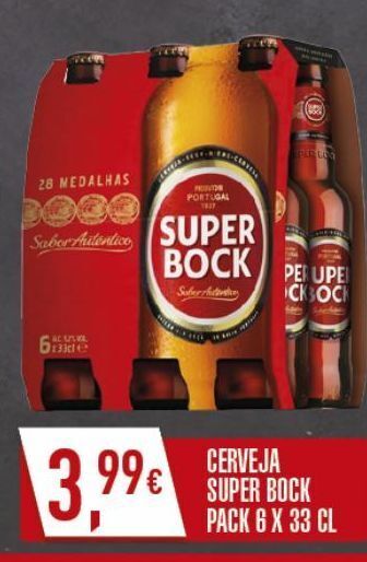 Miranda Supermercados Cerveja super bock promoção