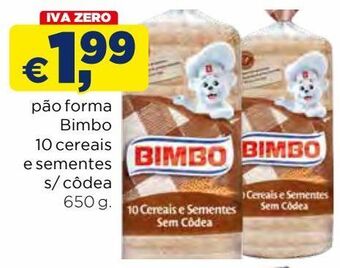 Bolama Pão de forma bimbo promoção