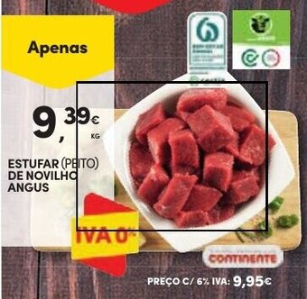 Continente ESTUFAR (PEITO) DE NOVILHO ANGUS promoção