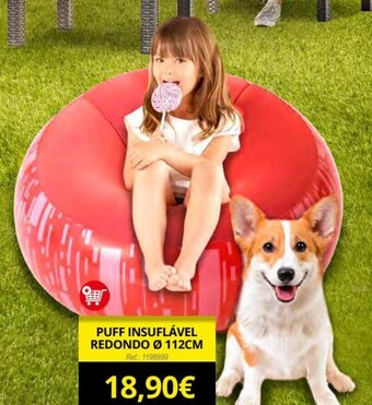 PUFF INSUFLÁVEL REDONDO Ø 112CM Ref.: 1198999