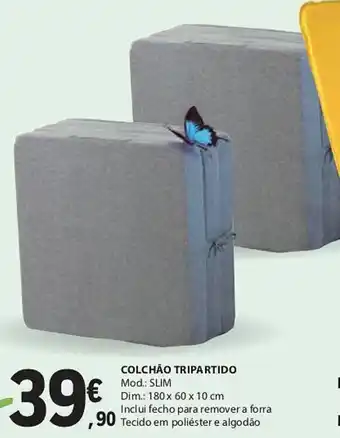 E.Leclerc COLCHÃO TRIPARTIDO Mod.: SLIM promoção