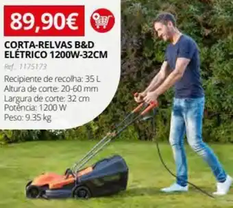 CORTA-RELVAS B&D ELÉTRICO 1200W-32CM Ref: 1175173