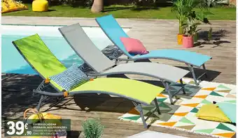 ESPREGUIÇADEIRA DOBRÁVEL MULTIPOSIÇÕES Estrutura em aço e tecido PVC Dim.: 180 x 156 x 23 cm