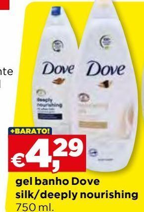 Bolama Gel de banho dove promoção