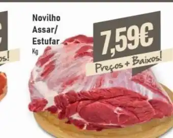 Carnes de novilho assar/estufar