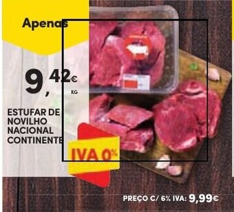 ESTUFAR DE NOVILHO NACIONAL CONTINENTE