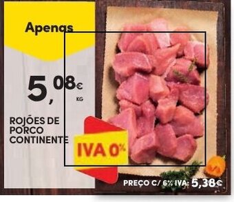 ROJÕES DE PORCO CONTINENTE