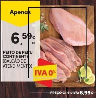 Continente PERNA DE PERU CONTINENTE promoção
