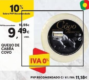 QUEIJO DE CABRA COVO