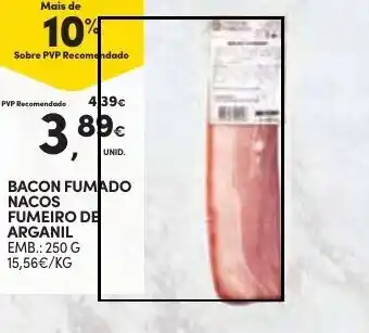Continente BACON FUMADO NACOS FUMEIRO DE ARGANIL EMB.: 250 G promoção