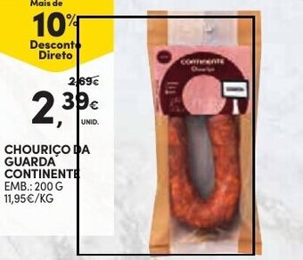 CHOURIÇO DA GUARDA CONTINENTE EMB.: 200 G