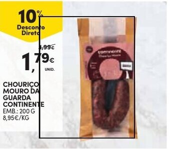 Continente CHOURICO MOURO DA GUARDA CONTINENTE EMB.: 200 G promoção