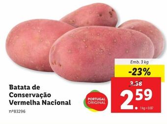 Lidl Batatas promoção