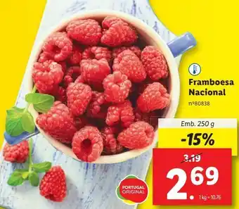 Lidl Framboesa promoção