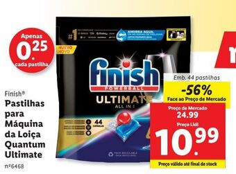 Lidl Detergente lavalouça finish promoção