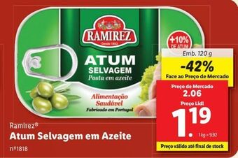 Lidl Atum em azeite ramirez promoção