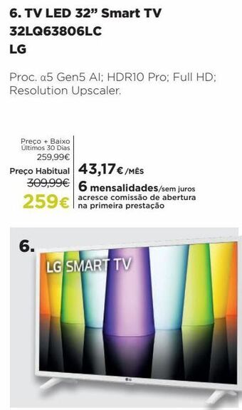 El Corte Inglés Tv 32'' led lg promoção