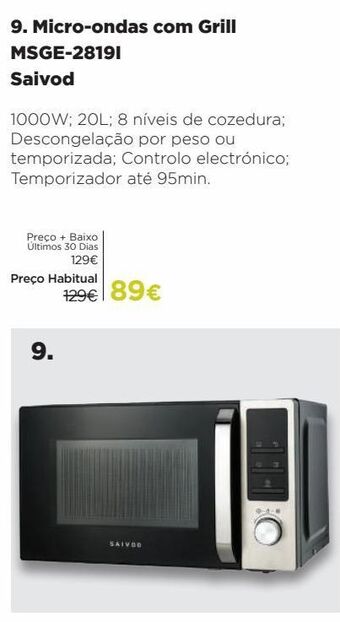 El Corte Inglés Microondas promoção
