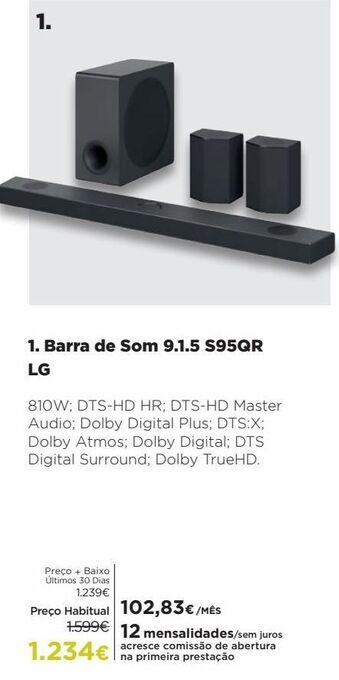 El Corte Inglés Barra de som lg promoção