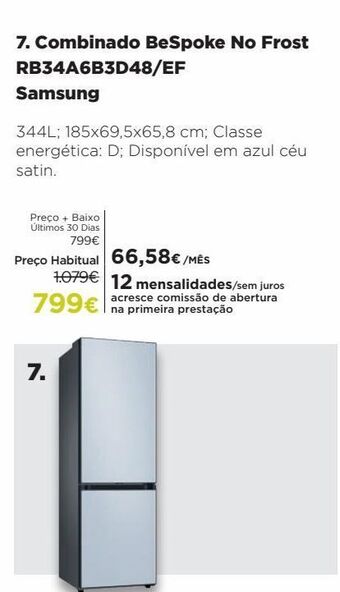 El Corte Inglés Frigorífico combinada samsung promoção